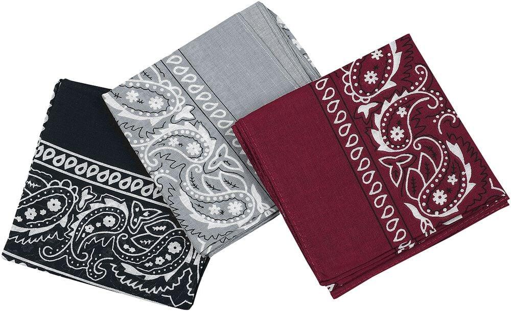 gothicana by emp "Bandana 3-Pack" Bandana multicolour by Rock Daddy