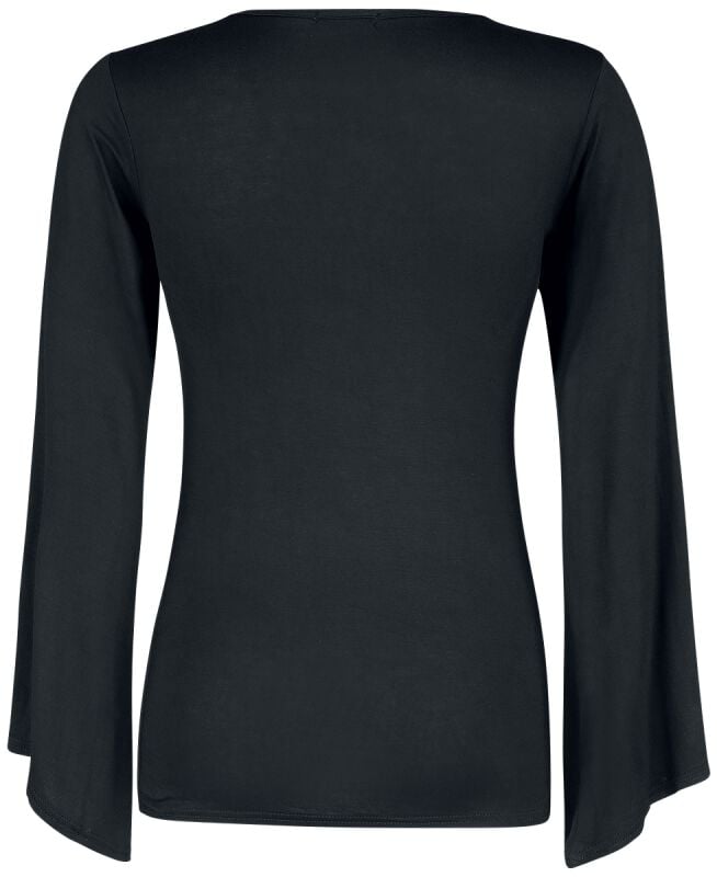 Gothicana By Emp "Baphomet" Long-sleeve Shirt Black By Spiral