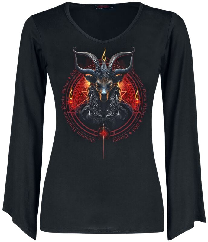 gothicana by emp "Baphomet" Long-sleeve Shirt black by Spiral