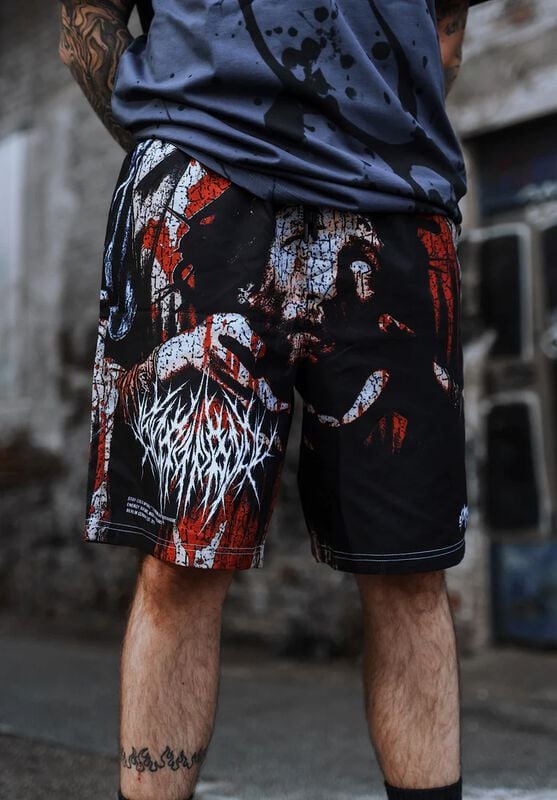 Gothicana By Emp "Baptized In Blood - Black Shorts" Shorts Multicolour By Stay Cold Apparel