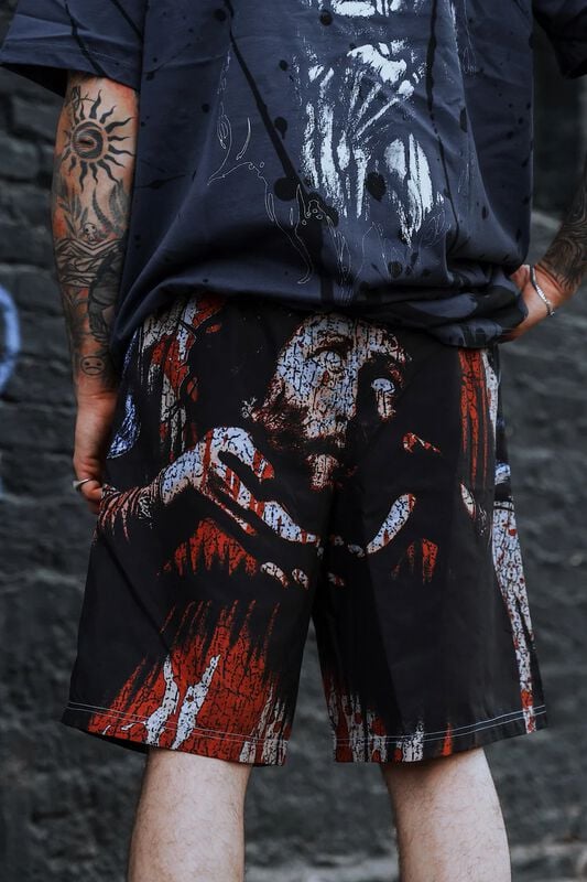 Gothicana By Emp "Baptized In Blood - Black Shorts" Shorts Multicolour By Stay Cold Apparel