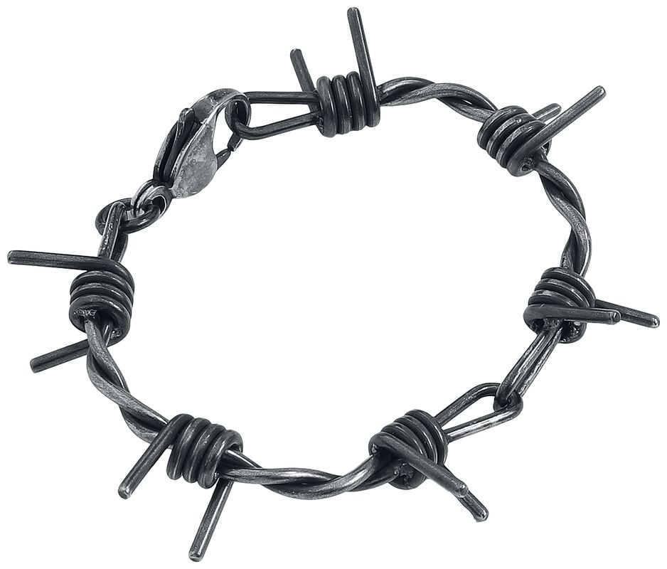 Gothicana By Emp "Barbed Wire" Bracelet Silver-coloured By EtNox Hard And Heavy