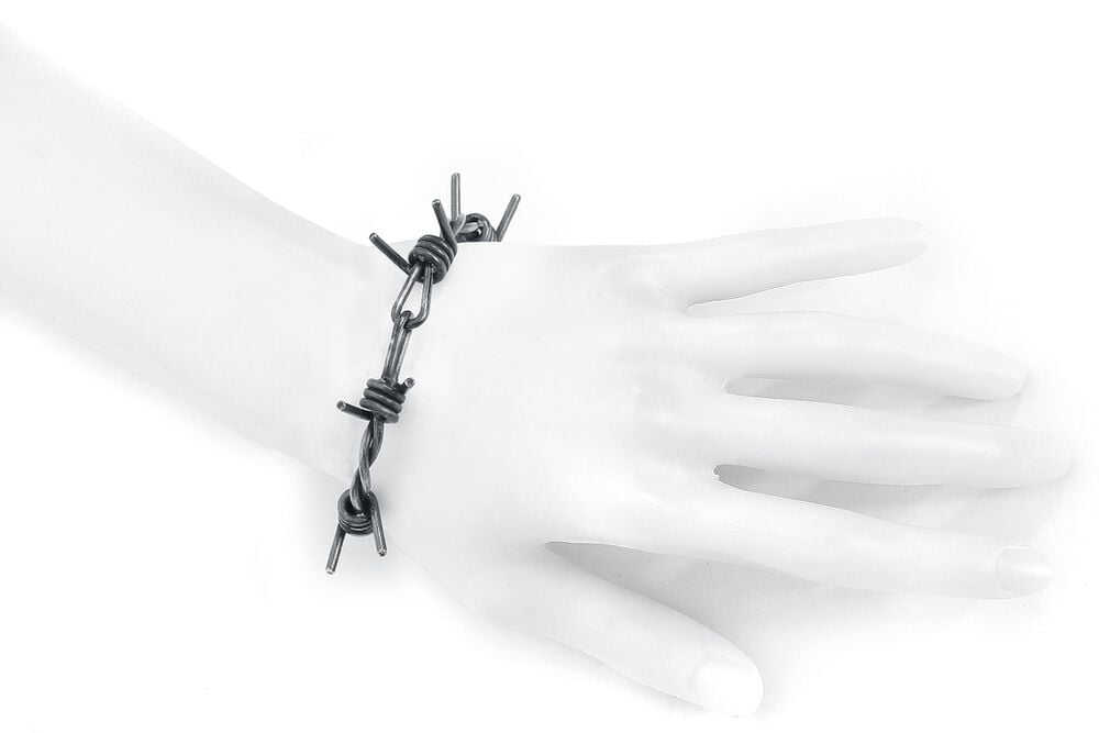 Gothicana By Emp "Barbed Wire" Bracelet Silver-coloured By EtNox Hard And Heavy