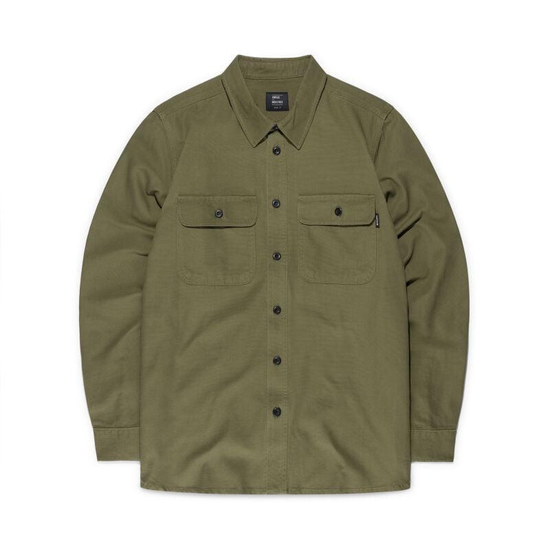 gothicana by emp "Baron Shirt" Longsleeve olive by Vintage Industries