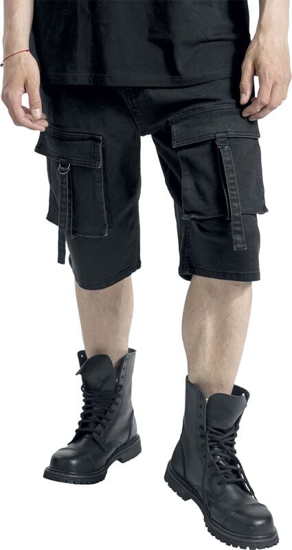 Gothicana By Emp "Basic Shorts" Shorts Black By Gothicana By EMP