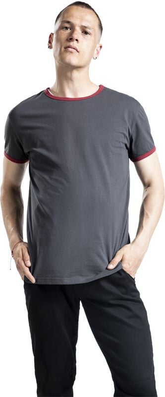 Gothicana By Emp "Basic T-Shirt" T-Shirt Grey By RED By EMP
