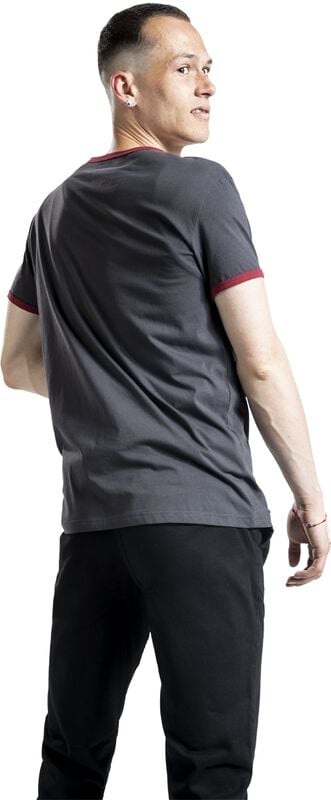 Gothicana By Emp "Basic T-Shirt" T-Shirt Grey By RED By EMP