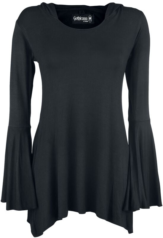 gothicana by emp "Bat Country" Long-sleeve Shirt black by Gothicana by EMP