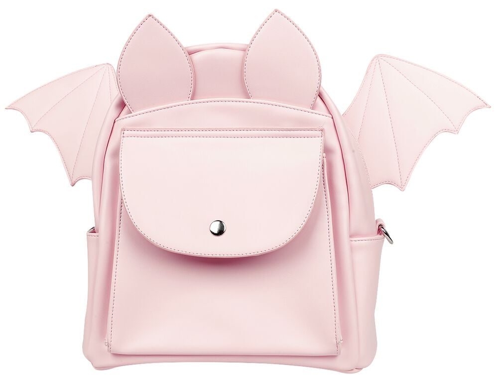 Gothicana By Emp "Bat" Mini Backpacks Pink By Banned Alternative
