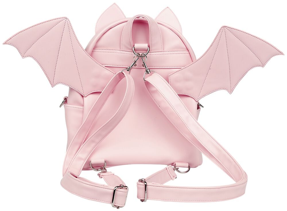 Gothicana By Emp "Bat" Mini Backpacks Pink By Banned Alternative
