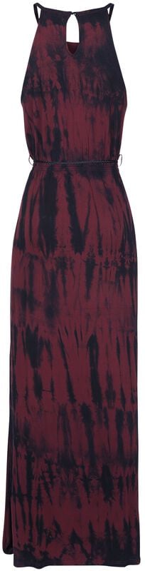 Gothicana By Emp "Batik Maxi Dress" Maxi Dress Red-black By RED By EMP