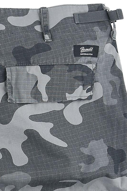Gothicana By Emp "BDU Ripstop Short" Shorts Grey Camo By Brandit