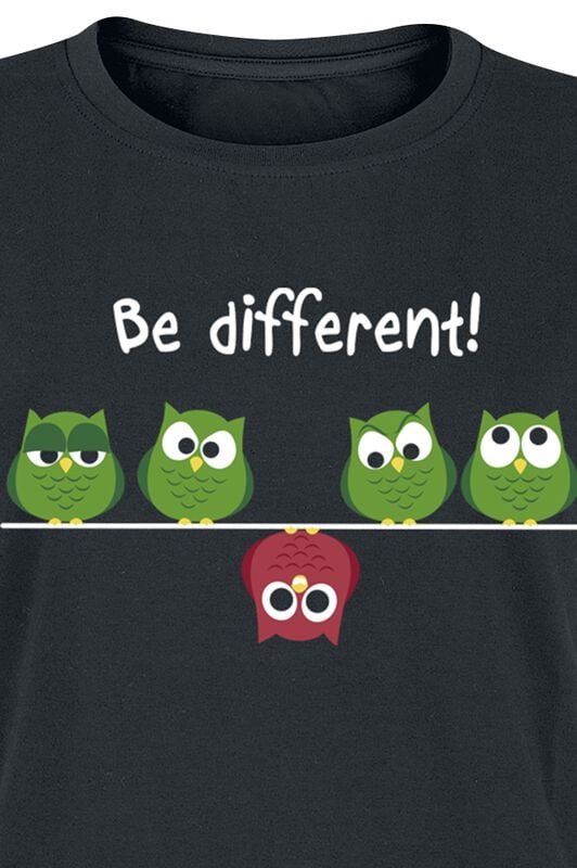 Gothicana By Emp "Be Different " T-Shirt Black By Be Different