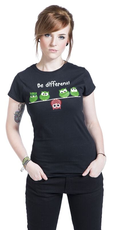 Gothicana By Emp "Be Different " T-Shirt Black By Be Different