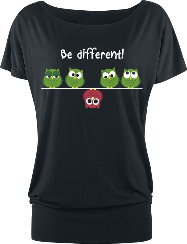 Gothicana By Emp "Be Different " T-Shirt Black By Be Different