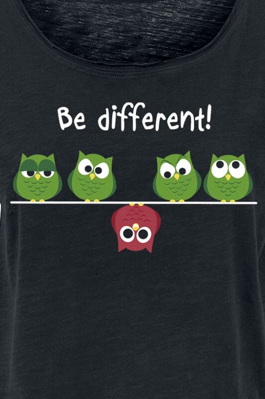 Gothicana By Emp "Be Different " T-Shirt Black By Be Different