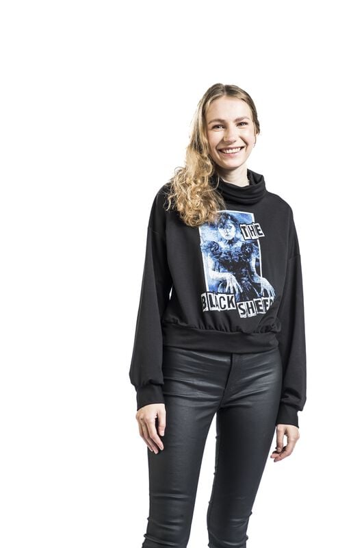 Gothicana By Emp "Be The Black Sheep" Sweatshirt Black By Wednesday