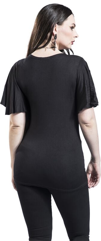 Gothicana By Emp "Bed Of Rose" T-Shirt Black By Spiral