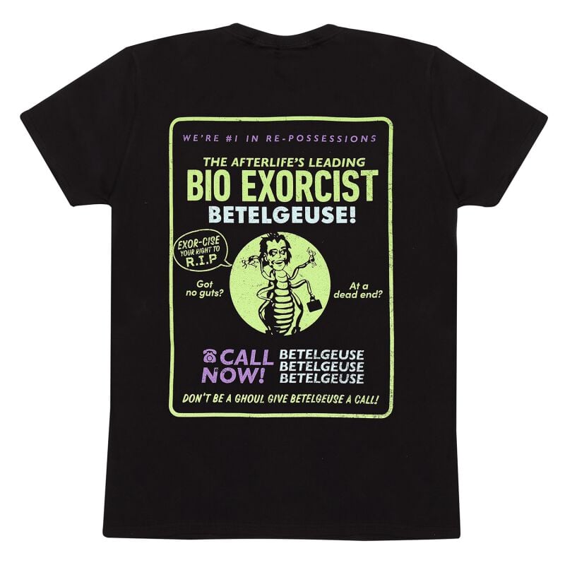 Gothicana By Emp "Beetlejuice 2 - Bio Exorcist" T-Shirt Black By Beetlejuice