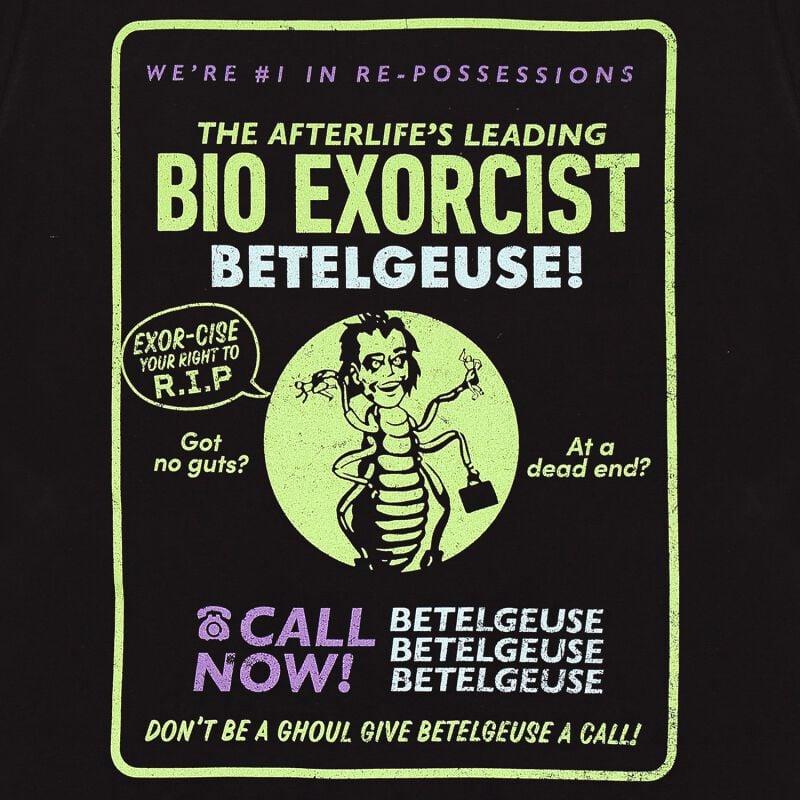 Gothicana By Emp "Beetlejuice 2 - Bio Exorcist" T-Shirt Black By Beetlejuice