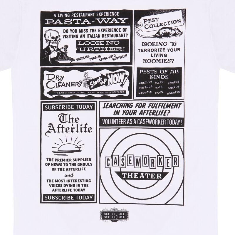 Gothicana By Emp "Beetlejuice 2 - The Afterlife" T-Shirt White By Beetlejuice