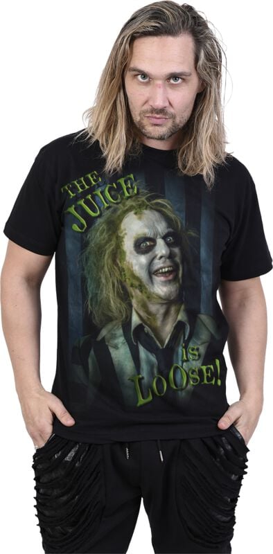 Gothicana By Emp "Beetlejuice - Juice Is Loose" T-Shirt Black By Beetlejuice