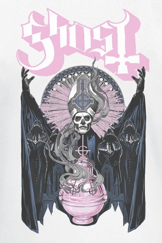 Gothicana By Emp "Beneficense" T-Shirt White By Ghost