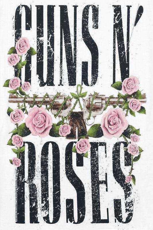 Gothicana By Emp "Big Guns" T-Shirt White By Guns N' Roses