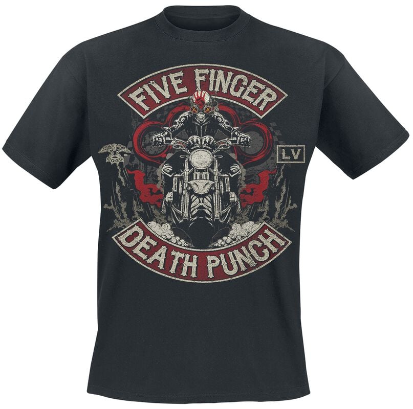 gothicana by emp "Biker Skully" T-Shirt black by Five Finger Death Punch