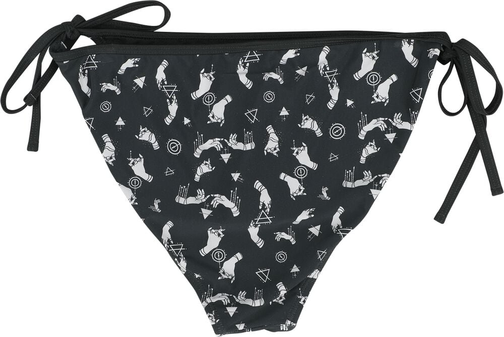 Gothicana By Emp "Bikini Bottom With Mystical Print" Bikini Bottom Black By Gothicana By EMP