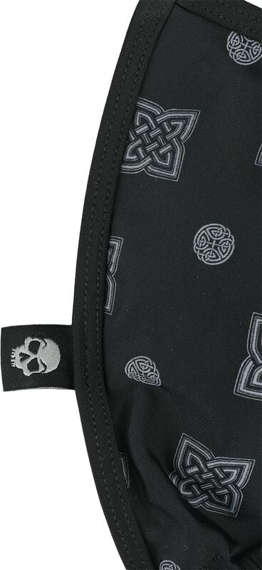 Gothicana By Emp "Bikini Top With Celtic Prints" Bikini Top Black By Black Premium By EMP