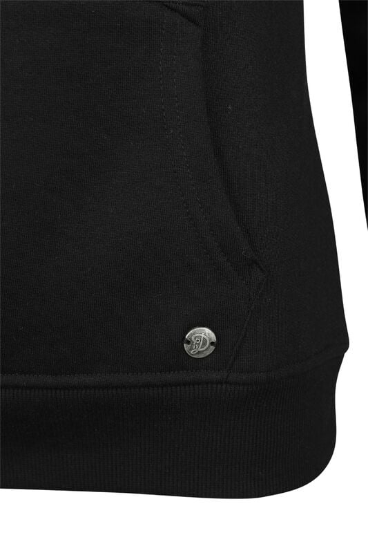 Gothicana By Emp "Black Dotties On Red Shawl Hoodie & Hairband" Hoodie Black-red By Pussy Deluxe