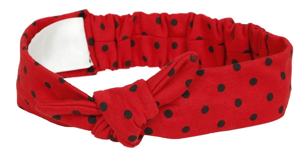 Gothicana By Emp "Black Dotties On Red Shawl Hoodie & Hairband" Hoodie Black-red By Pussy Deluxe