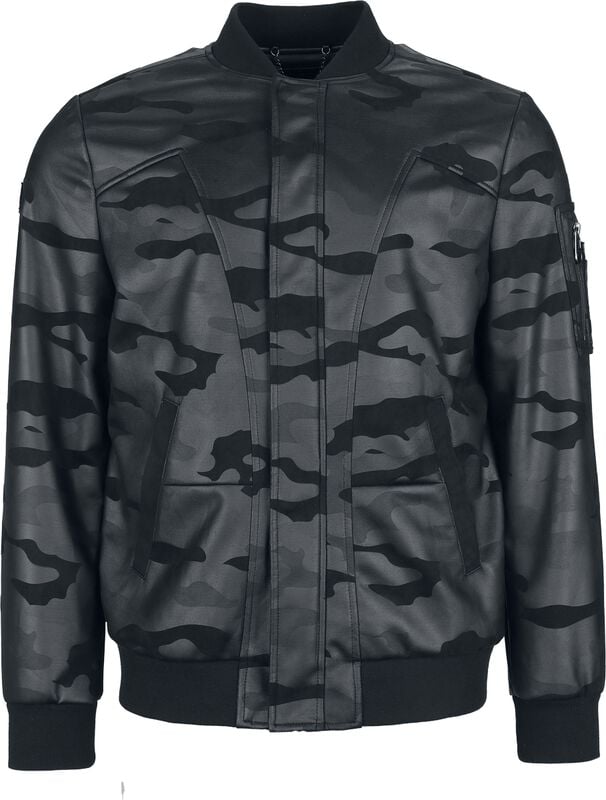 gothicana by emp "Black on Black" Between-seasons Jacket black by Black Premium by EMP