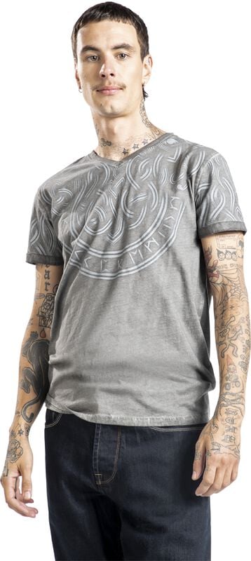 Gothicana By Emp "Black Premium By EMP" T-Shirt Grey By Black Premium By EMP