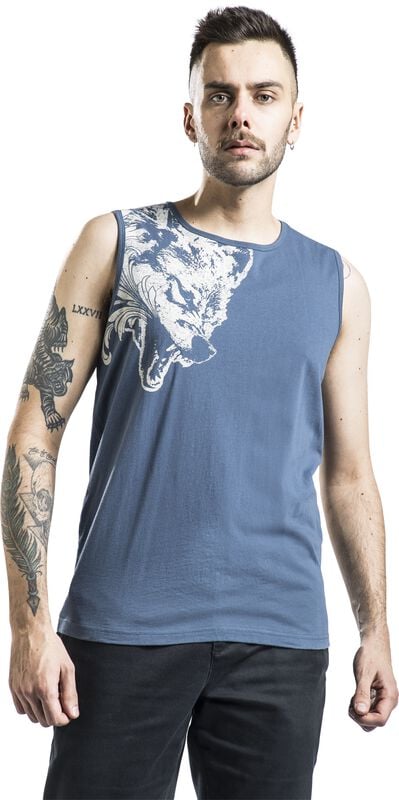 Gothicana By Emp "Black Premium By EMP" Tanktop Blue By Black Premium By EMP