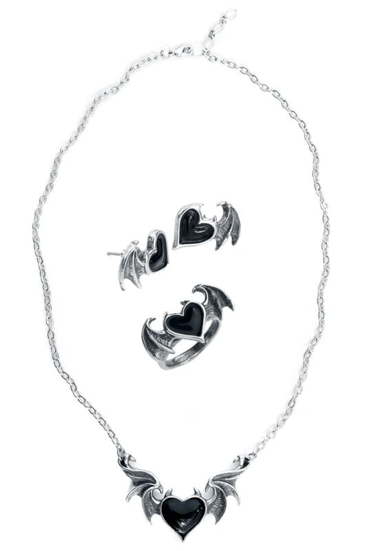 gothicana by emp "Black Soul - Jewellery Set" Necklace by Alchemy Gothic