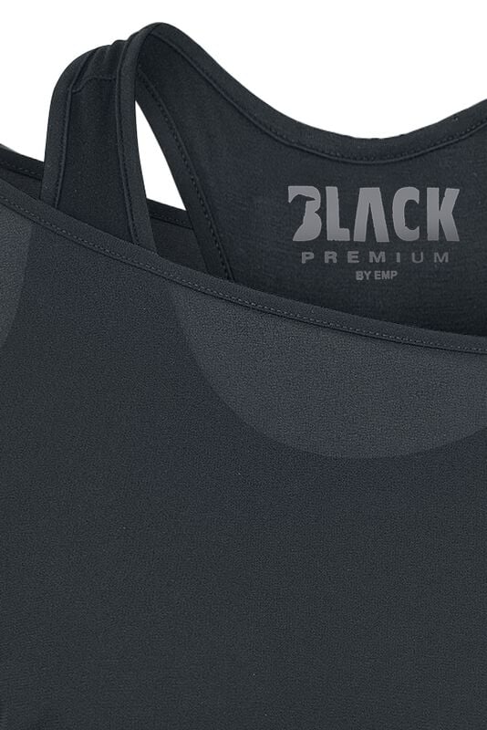 Gothicana By Emp "Black T-Shirt With Bat Sleeves" T-Shirt Black By Black Premium By EMP