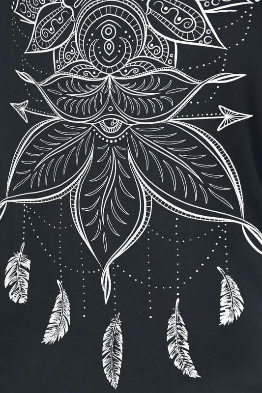 Gothicana By Emp "Black T-shirt With Print And Round Neckline" T-Shirt Black By Gothicana By EMP