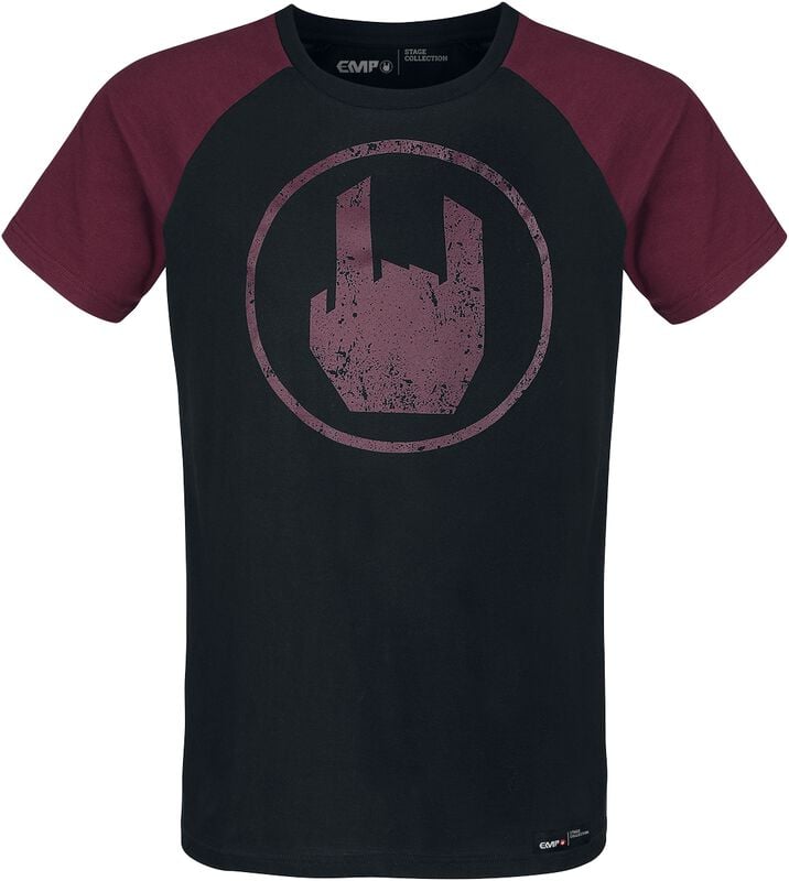 gothicana by emp "Black T-shirt with Red Rockhand Print" T-Shirt black by EMP Stage Collection