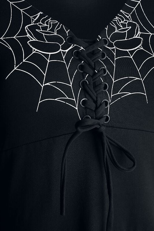 Gothicana By Emp "Black Widow Dress" Mini Dress Black-white By Rockabella