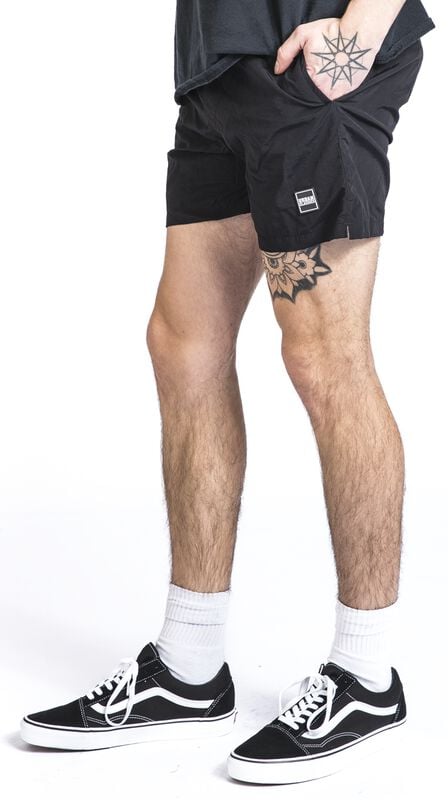 Gothicana By Emp "Block Swim Shorts" Swim Shorts Red By Urban Classics