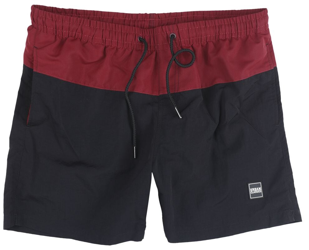 gothicana by emp "Block Swim Shorts" Swim Shorts red by Urban Classics