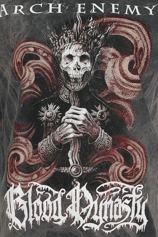 Gothicana By Emp "Bloody Wave" T-Shirt Grey By Arch Enemy