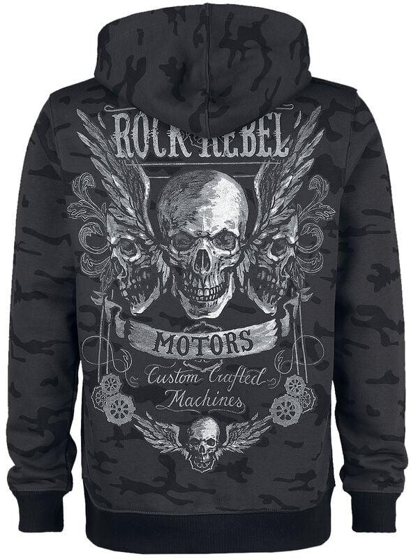 Gothicana By Emp "Bodies" Hoodie Dark Grey By Rock Rebel By EMP