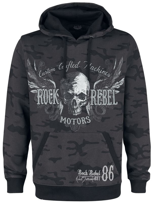 gothicana by emp "Bodies" Hoodie dark grey by Rock Rebel by EMP