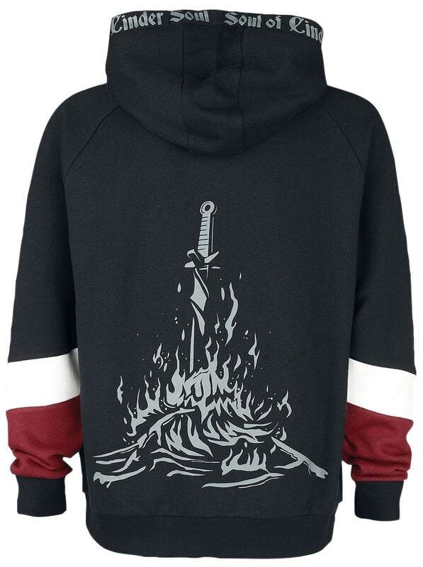 Gothicana By Emp "Bonfire" Hoodie Black-red By Dark Souls