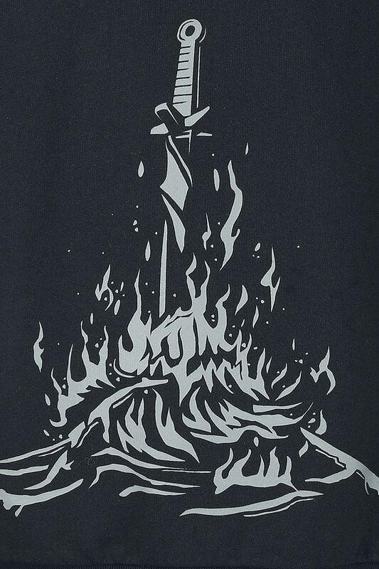 Gothicana By Emp "Bonfire" Hoodie Black-red By Dark Souls