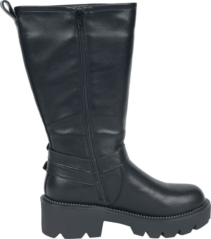 Gothicana By Emp "Boots With Buckles" Boot Black By Rock Rebel By EMP
