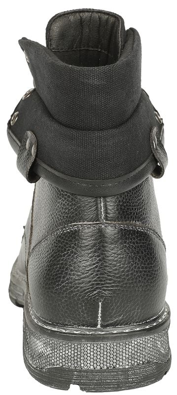 Gothicana By Emp "Boots With Used Details And Double Shaft" Boot Black By Black Premium By EMP